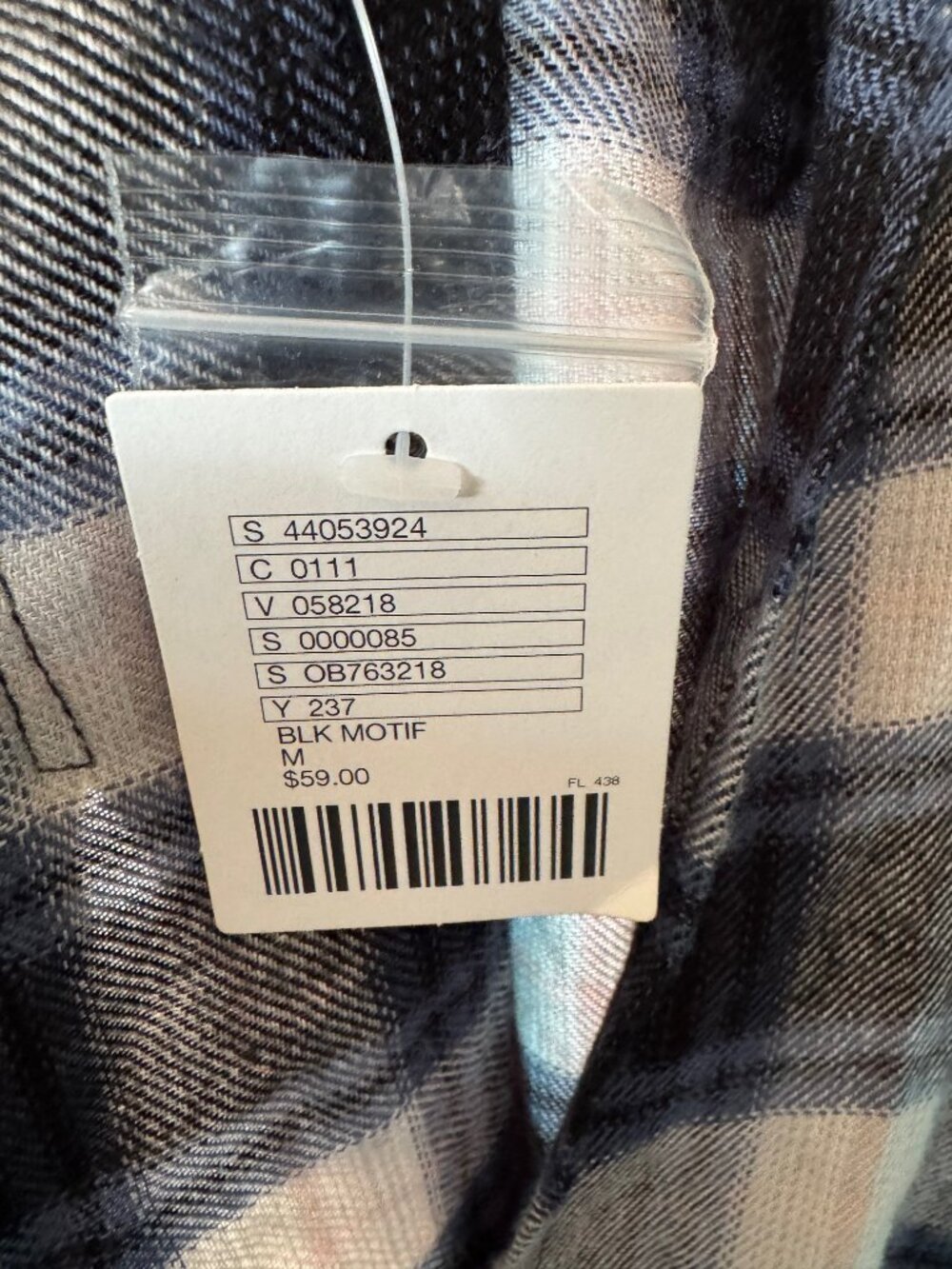 Urban Outfitters BDG long sleeve open front Flannel top - New - Picture 7 of 7